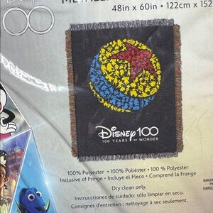 Disney Black Accent Pillow with Multicolor Pixar Ball Motif